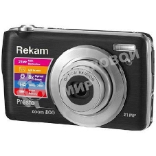 Фотоаппарат Rekam Presto zoom 800 черный 21Mpix Zoom8x 2.7