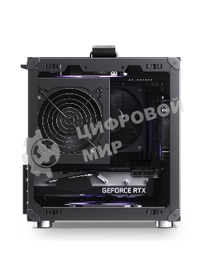 Компьютерный корпус JONSBO Computer Case C6Handle black hang-in version черный, Mini-Tower, материнская плата mATX, без БП, прозрачная боковая панель