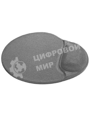 Коврик для мыши Defender гелевый Easy Work (серая лайкра) нескользящ.основа,260х225х5мм