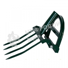 Рыхлитель ЗЕМЛЕКОП - МИНИ-4 садово-огородный (одна ручка, 4 зуба, ширина копки одной полосы 200мм) ч/б упак