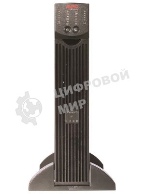 Источник бесперебойного питания APC Smart-UPS SRT, 1000VA/1000W, On-Line, Extended-run, Tower (Rack 2U convertible), черный