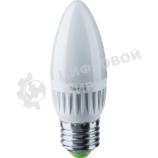 Лампа светодиодная Navigator NLL-C37-7-230-4K-E27-FR 7Вт свеча 4000К белый E27 560лм 176-264В