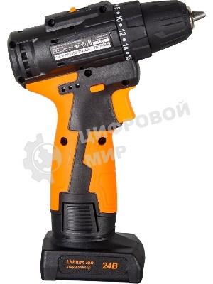Дрель-шуруповерт Вихрь ДА-24Л-2К/Б, 24 В, 2 Ач, 55 Нм, щеточный