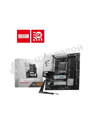Материнская плата MSI B650M GAMING PLUS WIFI, AM5, AMD B650, 4xDDR5, 4xSATA, 2xM.2, 1xPCI-E 4.0 x16, 2xPCI-E x1, 1xHDMI, 1xDP, 1x 2.5Gb LAN, 4xUSB-A 3.2 Gen 1, 3xUSB-A 3.2 Gen 2, 1xUSB-C 3.2 Gen 2, 3x3.5 мм, 7.1, Micro-ATX