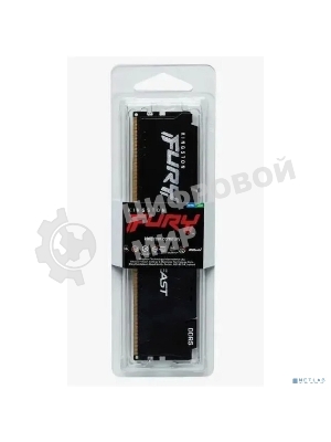 Оперативная память Kingston Fury Beast, DDR5, 64Gb (2x32Gb), 6000MHz, CL30, DIMM, с радиаторами, черный