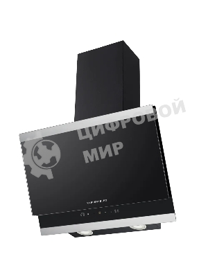 Вытяжка каминная Kuppersberg High-Tech F 603 Bx черно-серебристая, 59.5 см, 850 куб. м/ч, 53 дБ