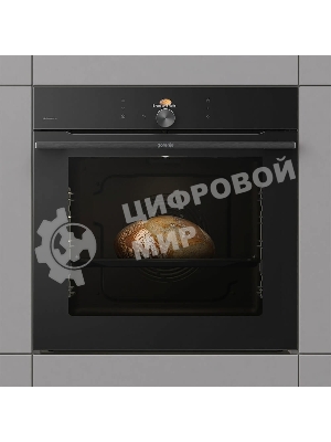 Встраиваемая электрическая духовка Gorenje BP6138B, объем 77 л, макс. температура 320 градусов, сенсорное/поворотное управление, Wi-Fi, пиролитическая очистка, телескопические направляющие на одном уровне, термощуп, AirFry, автоматические программы, динамическая система охлаждения, многоуровневое приготовление, PerfectGrill, энергоэффективность А+, черный
