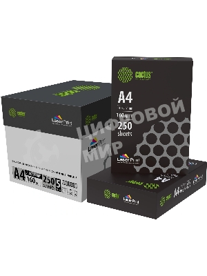 Бумага Cactus CS-LPA4160250 A4/160г/м2/250л./белый для лазерной печати