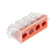 Экспресс-клемма Rexant СМК 773-174 с пастой, 4-проводная 0,75-6 мм² (блистер 5 шт/уп)