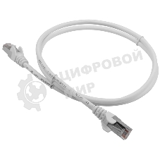 Патч-корд LANMASTER LSZH FTP кат.5e, 5.0 м, белый