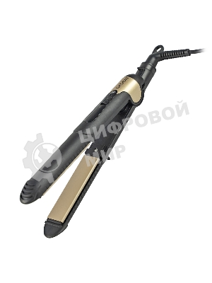 Выпрямитель для волос Galaxy Line GL 4519 черный/золотистый, 24 мм, 180 °C, 1 режим