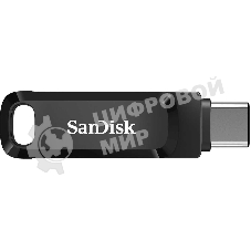 Флешка USB SanDisk DDC3 Ultra Dual Go (SDDDC3-064G-G46), 64Gb, USB 3.1/USB Type-C, R/W 150/30, черный