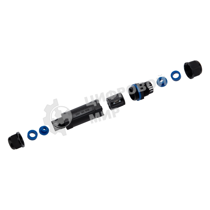 Кабельный коннектор I-образный Rexant (5PIN) IP68