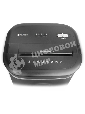 Шредер ГЕЛЕОС УМ28-4, DIN P-4 (4 ур-нь секр.), фрагмент 3,9х30мм, 19-21 лист (70г/м2), CD/пл.карты/скрепки/скобы, 28 литров