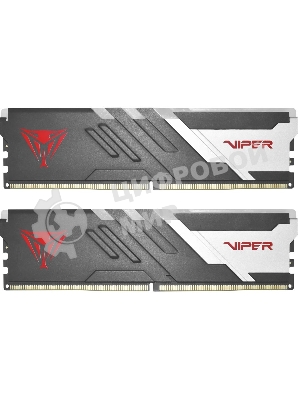Оперативная память Patriot Viper Venom, DDR5, 32GB (2x16GB), 6800MHz, CL34, DIMM, с радиаторами, RGB, черный