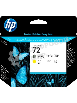 Картридж струйный HP №72 C9384A черный матовый/желтый печатающая головка для HP DJ T1100/T610