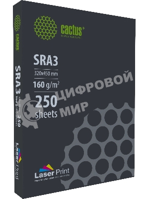 Бумага Cactus CS-LPSRA3160250 SRA3/160г/м2/250л./белый для лазерной печати