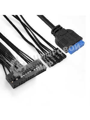 Компьютерный корпус Minitower ExeGate BA-203U-UNS500 (mATX, БП UNS500 с вент. 12см, 3хUSB+1хUSB 3.0, аудио, черный)