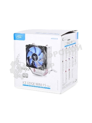 Кулер для процессора DEEPCOOL ICE EDGE MINI FS V2.0 синий, 80 мм, алюминий/медь, 2200 об/мин, 24.7 дБ, 3 pin, 100 Вт, 112 мм