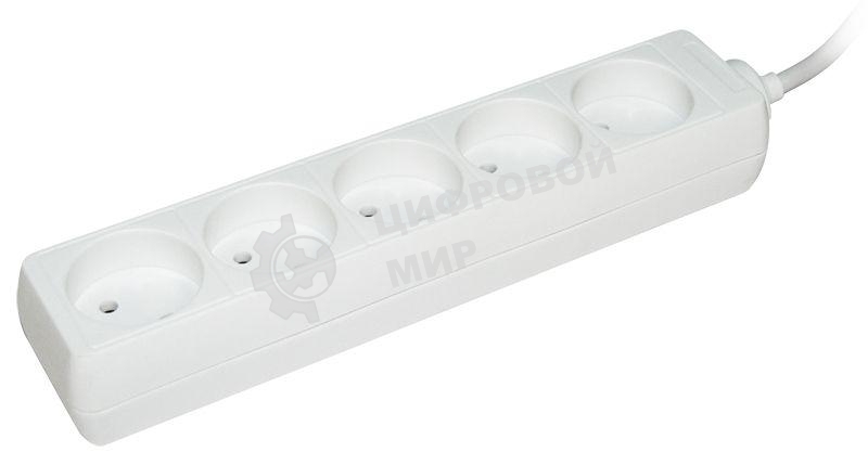 Удлинитель IEK WYP10-06-05-03-N У5 5 мест 2Р/3 метра 2х0.75 мм2 10А/250 IEK