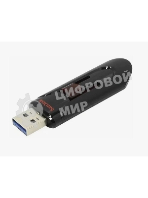 Флешка USB Sandisk CZ600 Cruzer Glide (SDCZ600-128G-G35), 128Gb, USB 3.0, R/W 100/20, черный