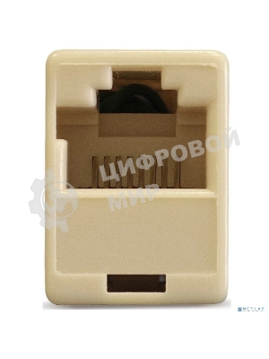 Модуль проходной ExeGate CP45-KJ-UC6 (RJ45-RJ45 формата Keystone Jack, Кат.6, неэкранированный)