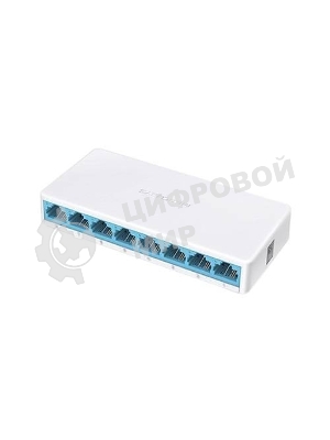Коммутатор Mercusys MS108, 8 портов Ethernet 100 Мбит/с