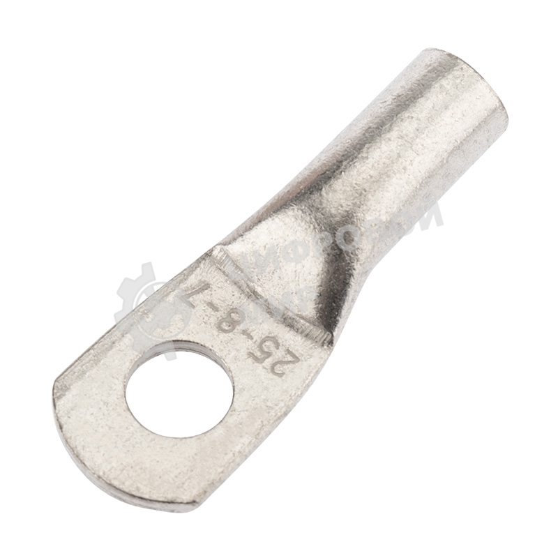 Наконечник медный луженый Rexant ТМЛ 25–8–7 (25мм² - Ø8мм) ГОСТ 7386-80 (в упак. 10 шт.)