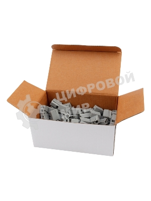 Строительно-монтажная клемма Rexant СМК 224 для светильника на 2 проводника (1,0-2,5)/(0,5-2,5) мм², белая (100 шт./уп.)