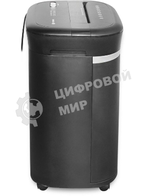 Шредер ГЕЛЕОС УМ28-4, DIN P-4 (4 ур-нь секр.), фрагмент 3,9х30мм, 19-21 лист (70г/м2), CD/пл.карты/скрепки/скобы, 28 литров