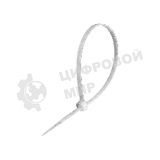 Стяжка (хомут) нейлоновая ExeGate EX293129RUS CV66-500x4.8W (нейлон 6.6, 500x4.8 мм, неоткрывающаяся, halogen free, -40°C - +85°C, белая, 100 шт)