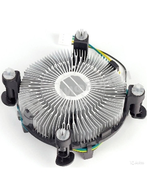 Кулер Intel E97379серебристый/черный 90мм алюминий 2500rpm 27db 4-pin 73W 58мм