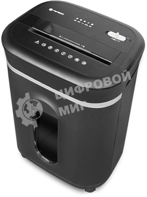 Шредер ГЕЛЕОС УМ28-4, DIN P-4 (4 ур-нь секр.), фрагмент 3,9х30мм, 19-21 лист (70г/м2), CD/пл.карты/скрепки/скобы, 28 литров