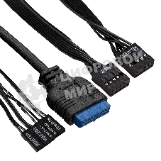 Компьютерный корпус Miditower ExeGate AA-440U-AA450 (ATX, AA450 8 см, 2*USB+1*USB 3.0, аудио, черный)