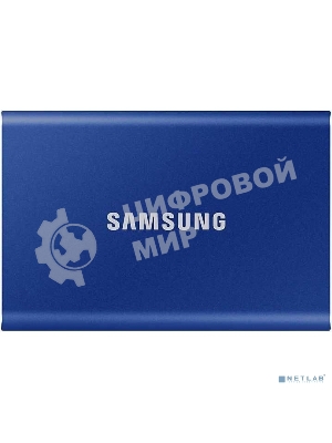 Внешний SSD Samsung T7, 1TB, USB 3.2 Gen 2 Type-C, R/W 1050/1000, синий