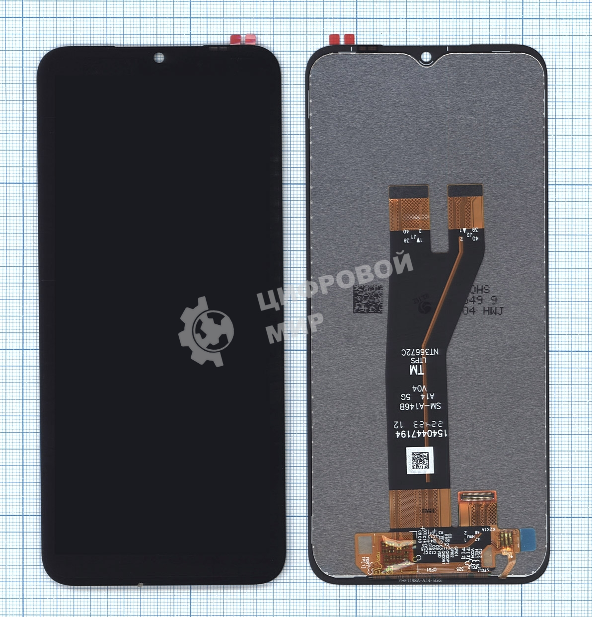 Дисплей (модуль) для Samsung Galaxy A14 5G SM-A146B в сборе с тачскрином черный