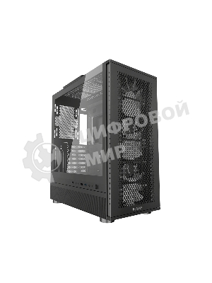 Корпус PCCooler ME200 MESH BK, Midi-Tower, чёрный, 3 x 120 мм