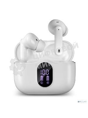 Наушники TWS SVEN E-310B белый, внутриканальные, Bluetooth, сенсорное управление, до 4 ч