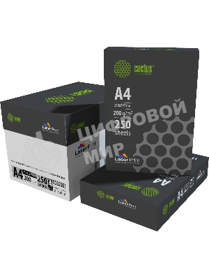 Бумага Cactus CS-LPA4200250 A4/200г/м2/250л./белый для лазерной печати