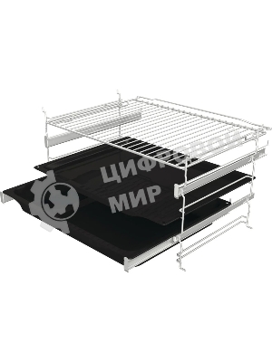 Встраиваемые электрические духовки GORENJE/59.5 х 59.5 x 56.4 см, 77 л, приготовление с паром, нержавеющая сталь