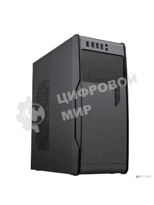 Компьютерный корпус PowerCool без ТМ, S1008BK-2U3C-NP NP (MidiTower, БЕЗ БП, черный, 2*USB3.0+2*USB Type-C +HD Audio)
