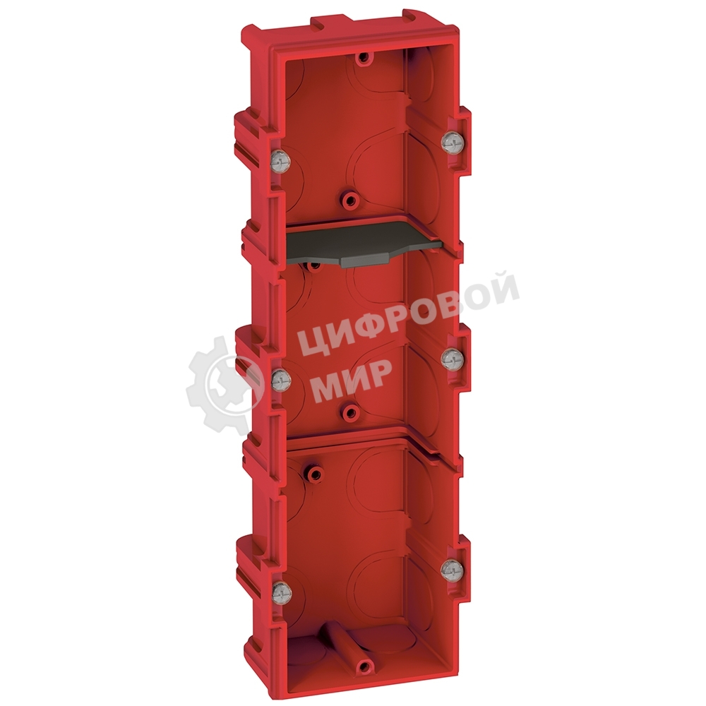 Коробка Batibox для кирпичных стен 3-местная, глубина 40 мм