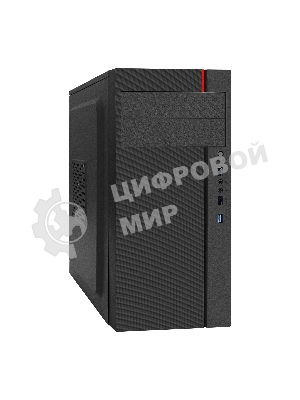 Компьютерный корпус Miditower ExeGate AA-440U-AA500 (ATX, AA500 8 см, 2*USB+1*USB 3.0, аудио, черный)