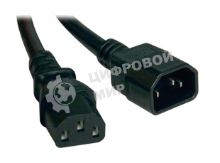 Кабель электропитания ITK PDU 3х1,5 5М с разъемами С13-C14 ITKКабель электропитания PDU 3х1,5 5М с разъемами С13-C14