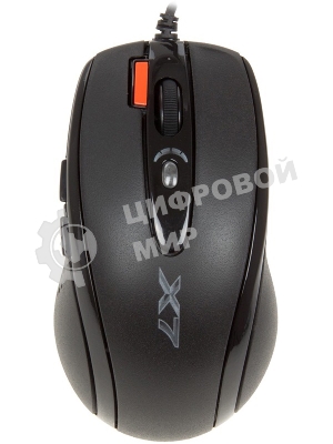 Мышь проводная A4Tech X-710BK черный, 2000 dpi, USB, кнопки - 7
