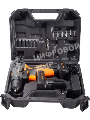 Дрель-шуруповерт Вихрь ДА-24Л-2К/Б, 24 В, 2 Ач, 55 Нм, щеточный