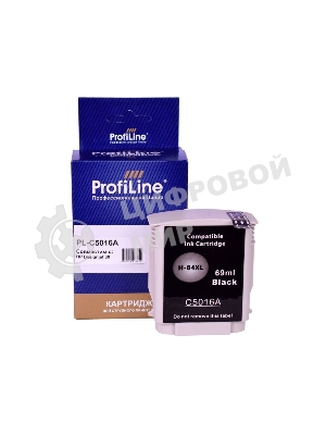 Картридж струйный ProfiLine PL-C5016A для принтеров HP DesignJet-10/20/30/50/90/120/130 с чернилами Black 69 мл