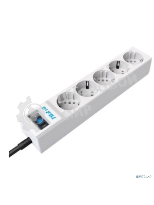 Сетевой фильтр ZIS PILOT Surge protector Pilot SG5 5 outlets (GP), 10A/2.2kVt, automatic circuit-breaker, 3 m