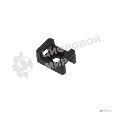 Площадка для крепления стяжки Rexant 22х16х4 мм, черная (10 шт/уп)