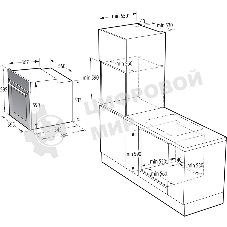 Встраиваемые электрические духовки GORENJE/59.5 х 59.5 x 56.4 см, 77 л, приготовление с паром, нержавеющая сталь